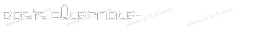 Basis Alternate字体转换